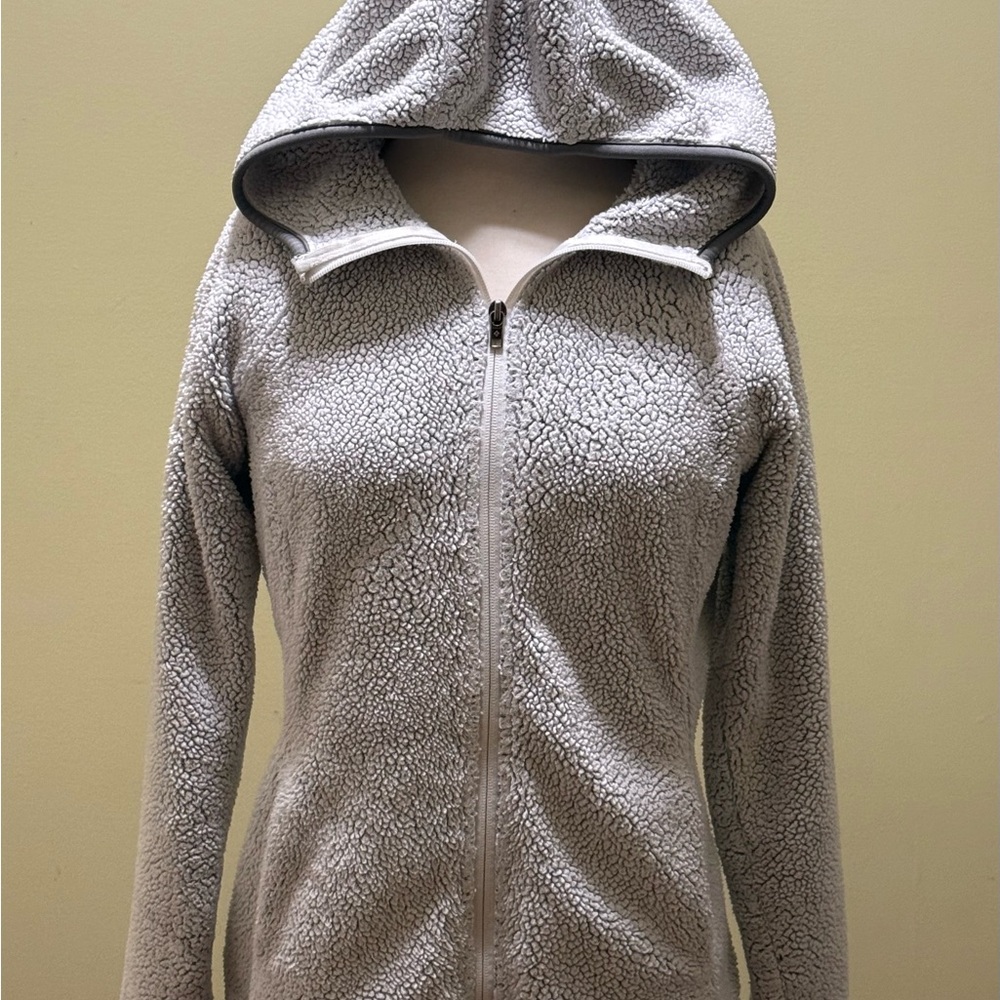 Columbia Gray Sherpa Fleece Jacket